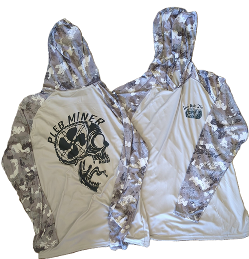 PM HR Cammo Hoodie Performance Shirt Gray - XL